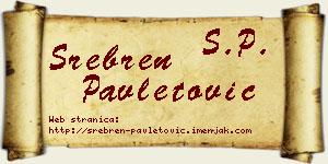 Srebren Pavletović vizit kartica